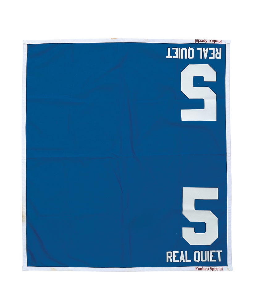 All Sports - 1999 Real Quiet Pimlico-Winning Special Saddle Cloth