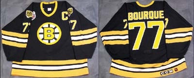 Hockey Sweaters - 1992-93 Ray Bourque Boston Bruins Game Worn Jersey