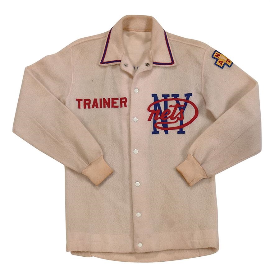 Early 1970s New York Nets ABA Fleece Warm-Up Top