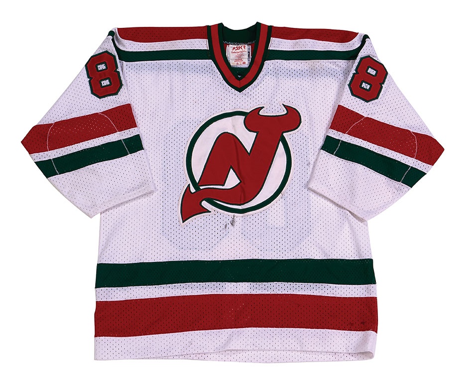 Hockey - 1982-83 Garry Howatt New Jersey Devils Inaugural Season Game Worn Jersey