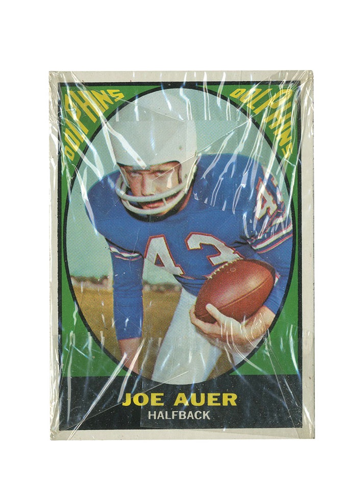 Vintage Unopened Packs - 1967 Topps Football Unopened Cello Pack