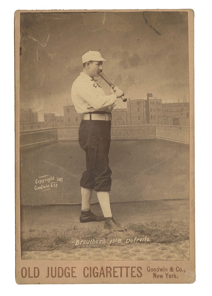 Sports and Non Sports Cards - 1888 N173 Dan Brouthers Old Judge Cabinet Card