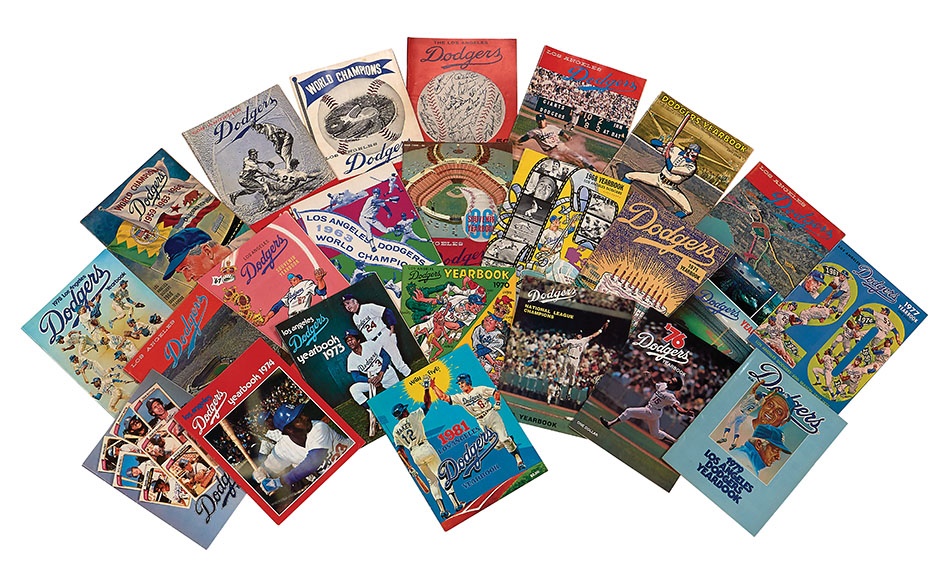 - Run of Los Angeles Dodgers Yearbooks (1958 to 1981)