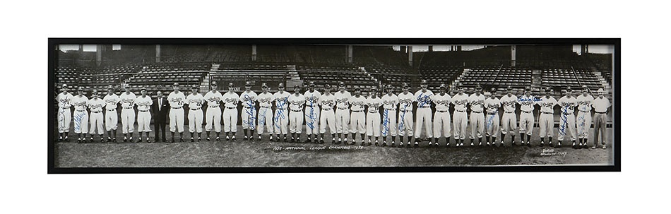 - 1955 Brooklyn Dodgers Signed Panoramic Photograph