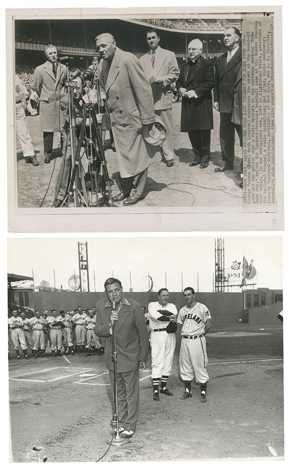 Sports Vintage Photography - Babe Ruth Day Wire Photos (2)