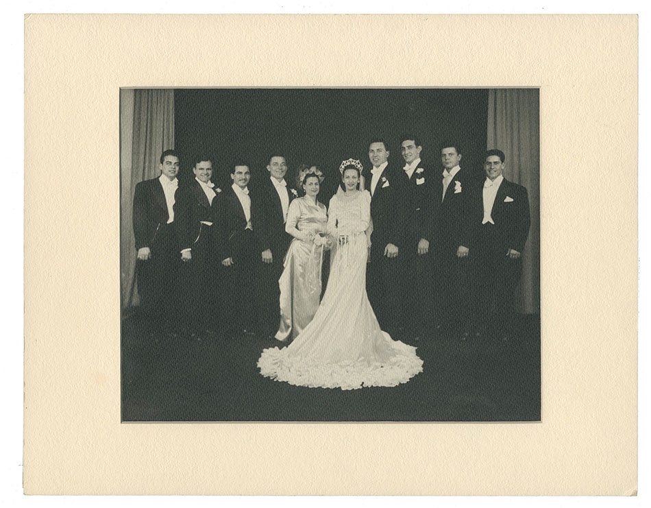 Gil Hodges Wedding Photo with Ralph Branca as Best Man