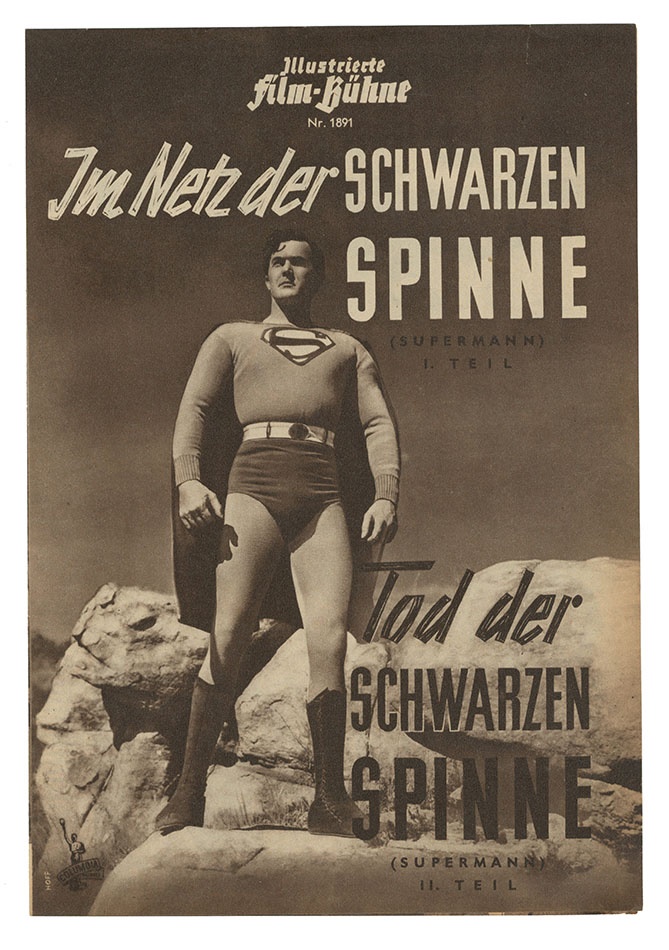 Rock And Pop Culture - 1940s Superman Movie Program