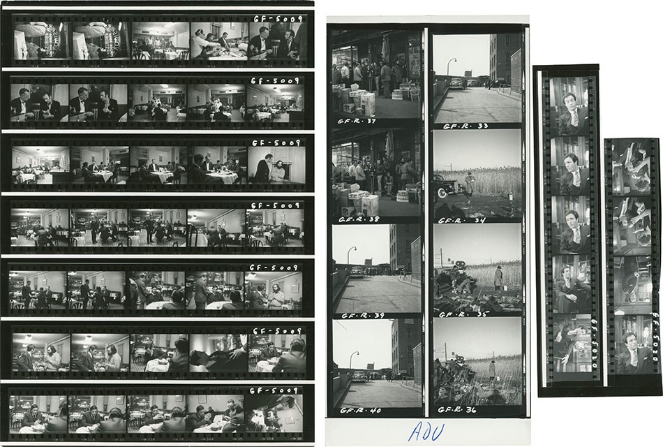 1972 "The Godfather" Rare Photographic Contact Sheets (3)