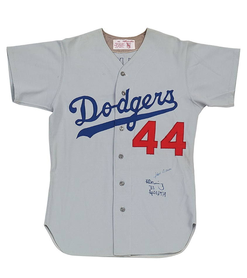 Al Downing Signed, Game-Used L.A. Dodgers Road Jersey