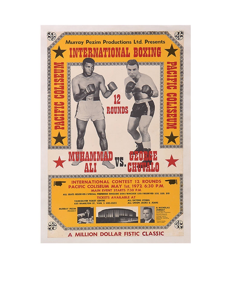 - Muhammad Ali vs. George Chuvalo II On-Site Poster