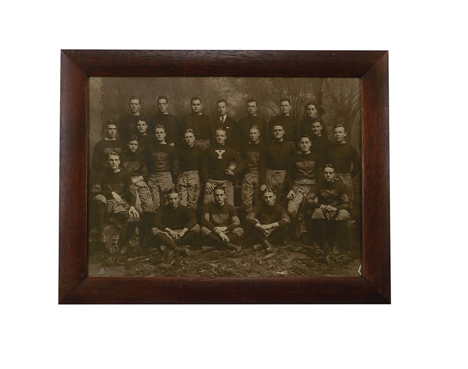 Massive, Nearly 3-Foot Early 1900s Yale Football Photograph