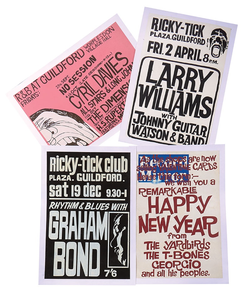 Rock 'N' Roll - Four Rare 1960s Posters with Ricky-Tick