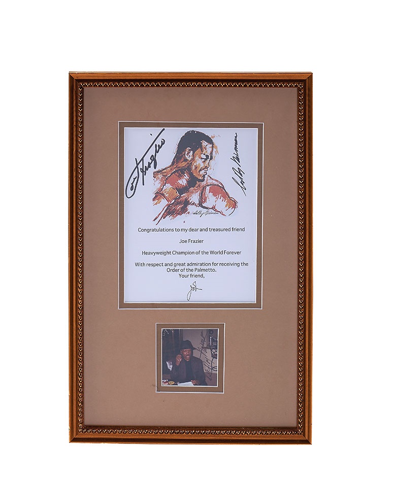 The Neiman Collector - LeRoy Neiman Signed Muhammad Ali, Joe Frazier & Holmes/Cooney Prints (4)