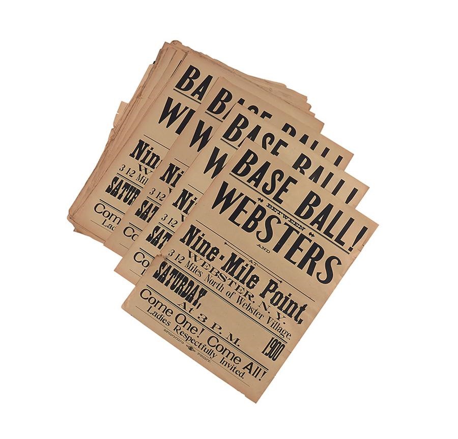 19th Century - Important Find of Dated 1900 Baseball Broadsides (66)