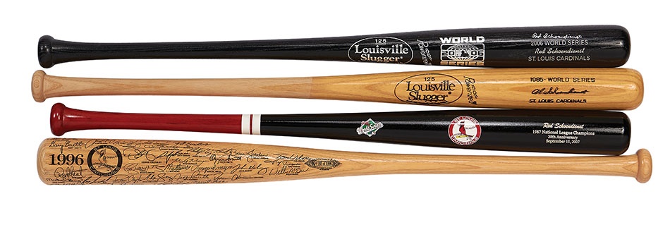 Red Schoendienst Collection Part II - Four Presentational Bats Including World Series