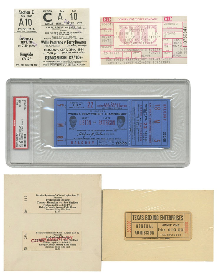 Montreal Collection Boxing Ticket Lot
