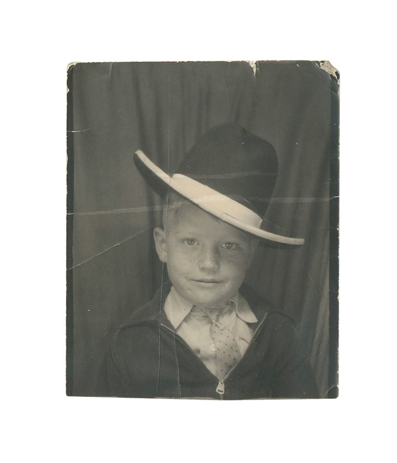 Mickey Mantle Photo Booth Childhood Photo