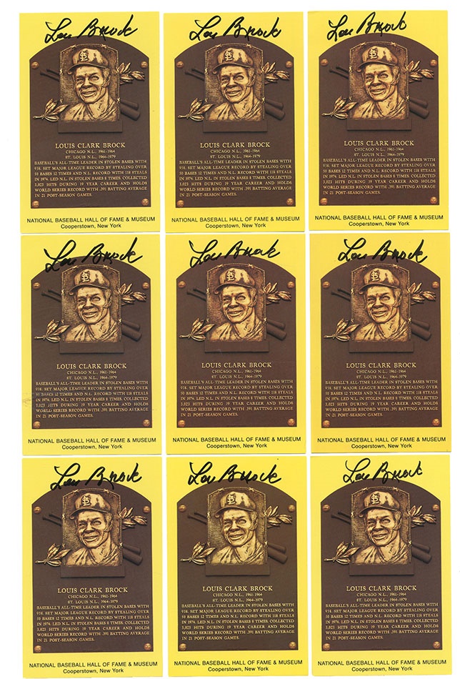  Lou Brock Topps Collectors Series All-Time Record Holder Baseball  Card : Collectibles & Fine Art