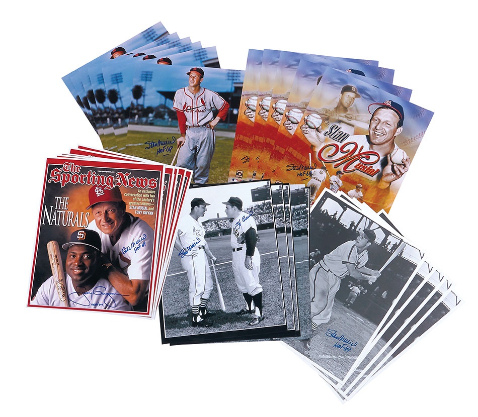 Stan Musial and Friends Signed 11" x 14" Photographs (29)