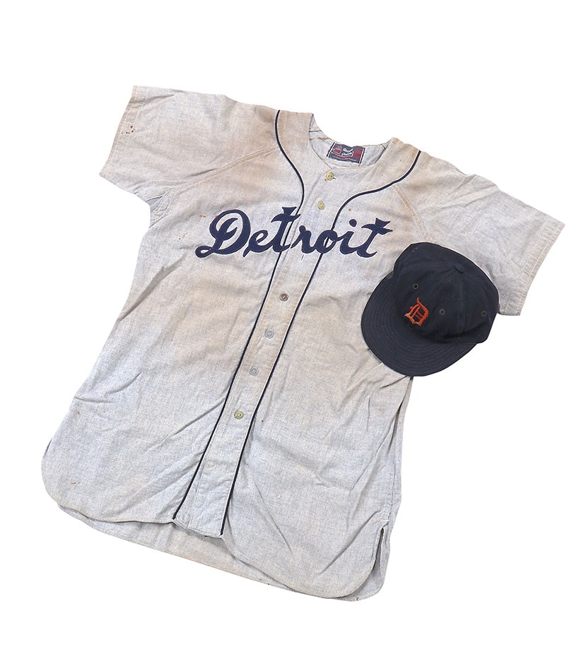 - 1949 George Kell Detroit Tigers Game-Worn Jersey with Hat