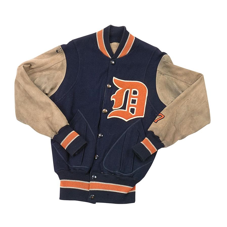 Baseball Equipment - 1930s Billy Rogell Detroit Tigers Jacket