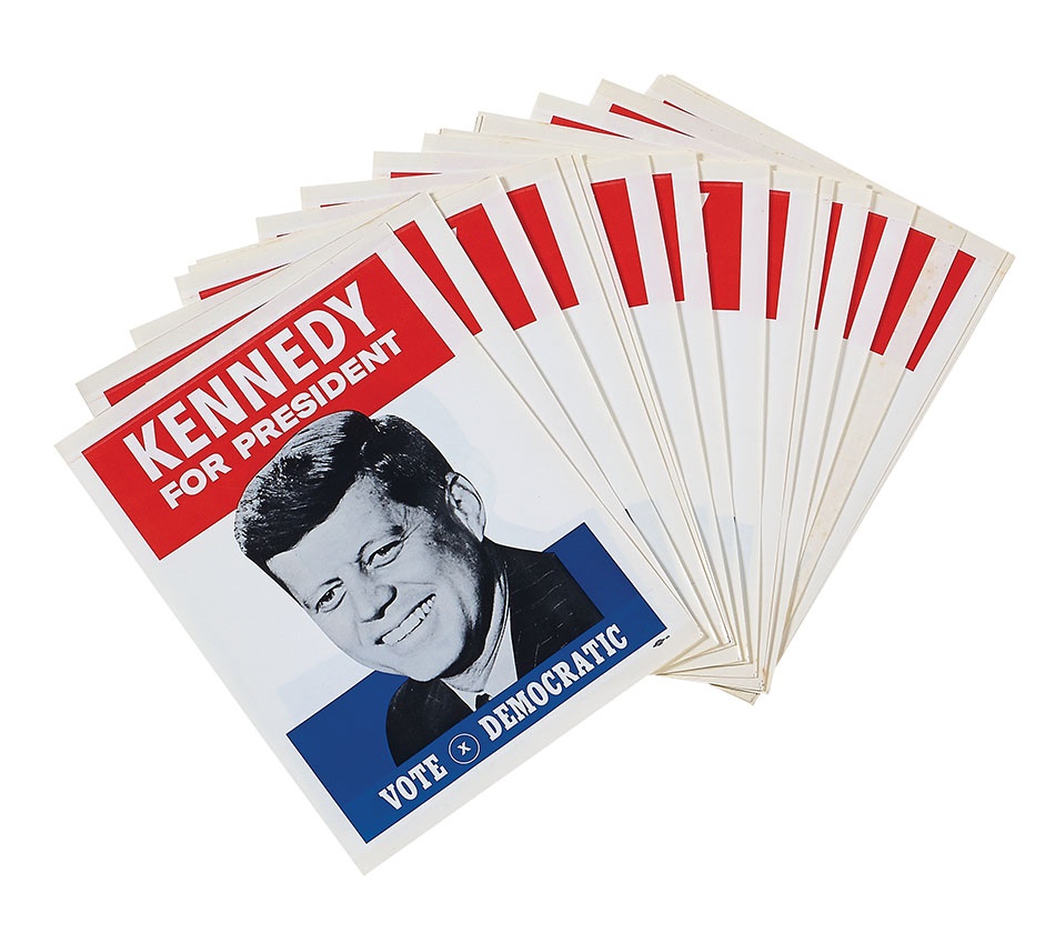 Find of 25 JFK Campaign Posters