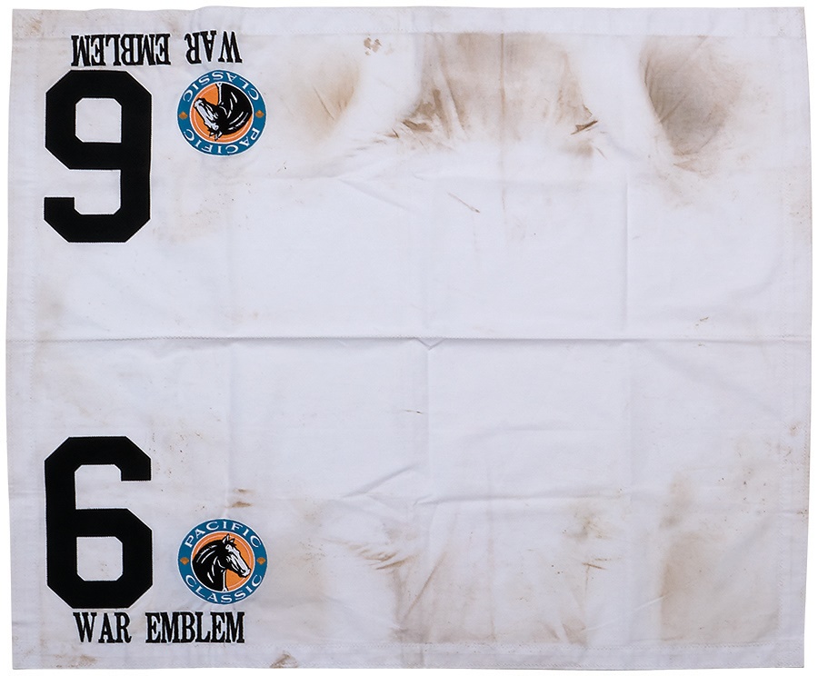 - War Emblem Pacific Classic Saddle Cloth