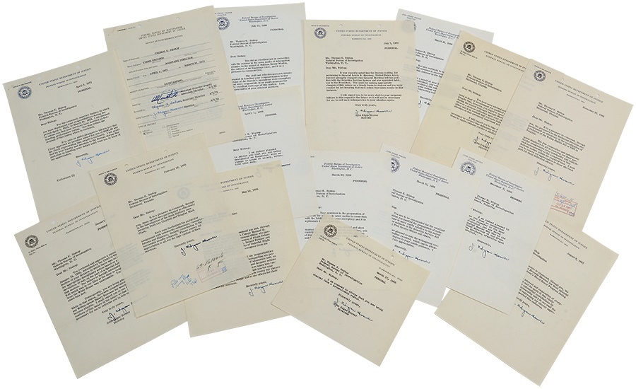 Rock And Pop Culture - Important Find of J. Edgar Hoover Signed Letters (147)