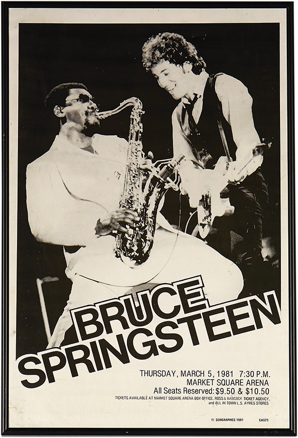 - 1981 Bruce Springsteen Concert Poster Original Printing Plate