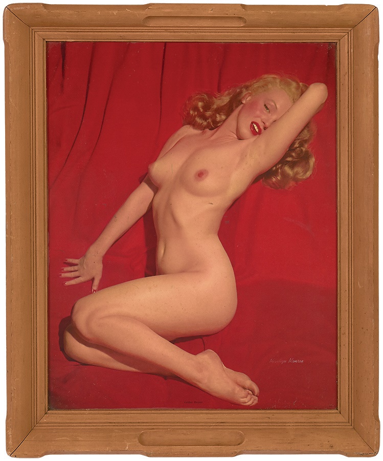 Rock And Pop Culture - Marilyn Monroe "Playboy #1" Wooden Tray