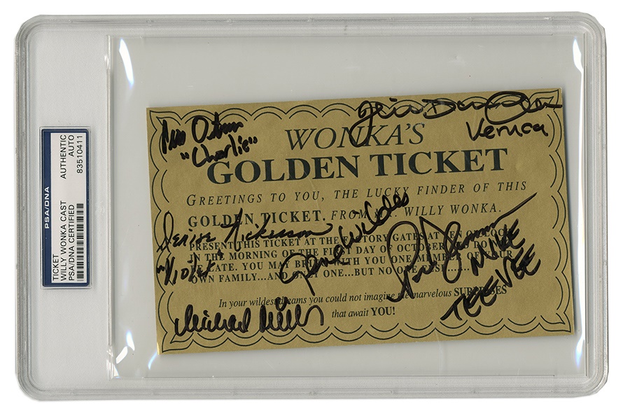 - Willy Wonka Signed Golden Ticket