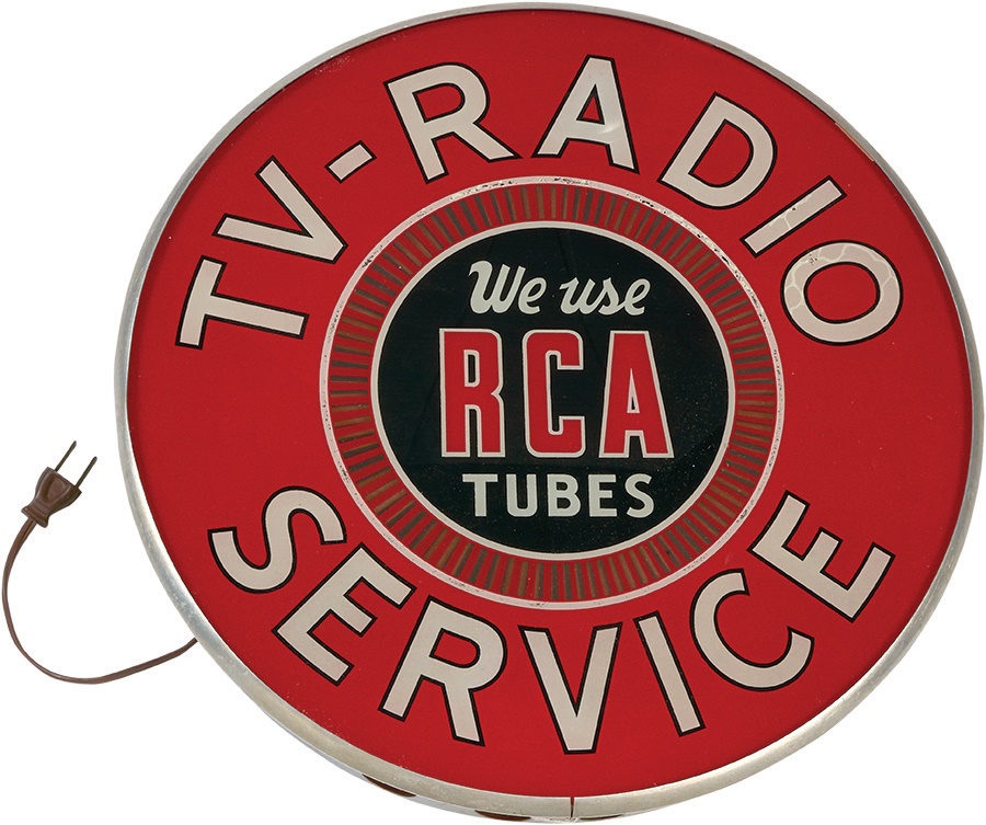 - 1940's RCA Advertising Lighted Animated Clock