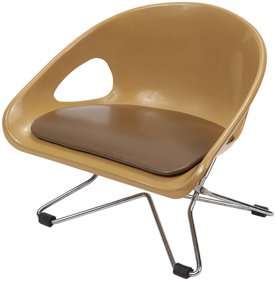 Rock And Pop Culture - Circa 1960 Classic Modern Plastic Salesman's Sample Chair
