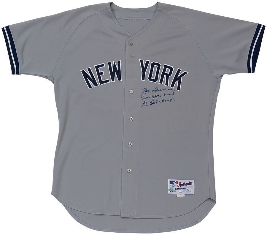 - 2002 Joe Torre New York Yankees Game Worn Jersey