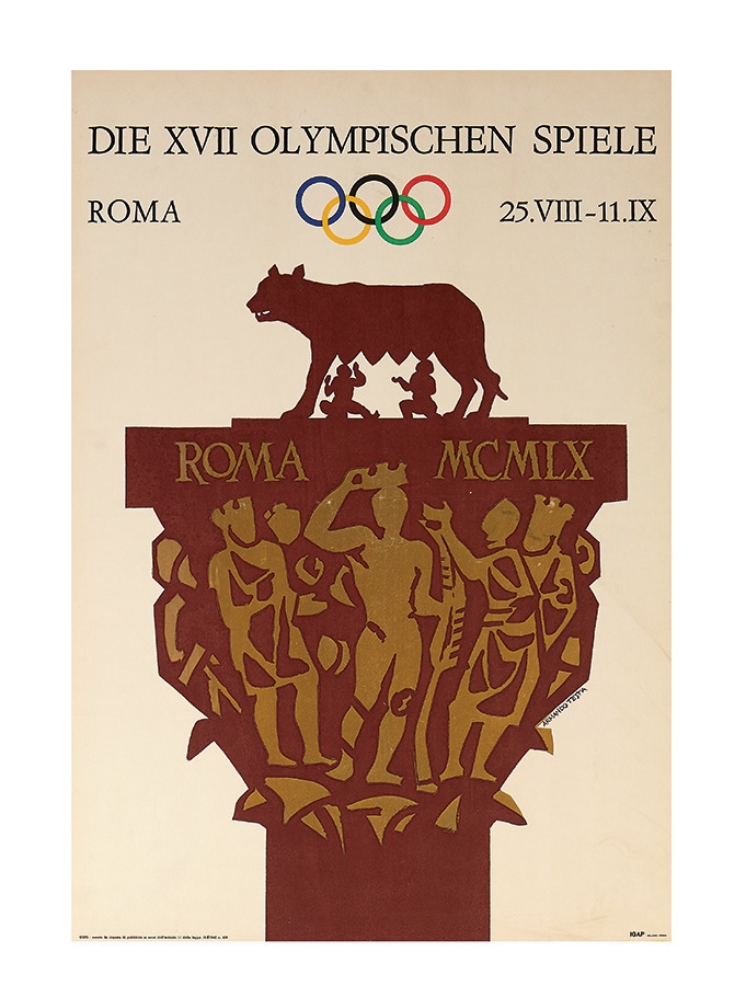 - 1960 Cassius Clay Rome Olympics On-Site Poster