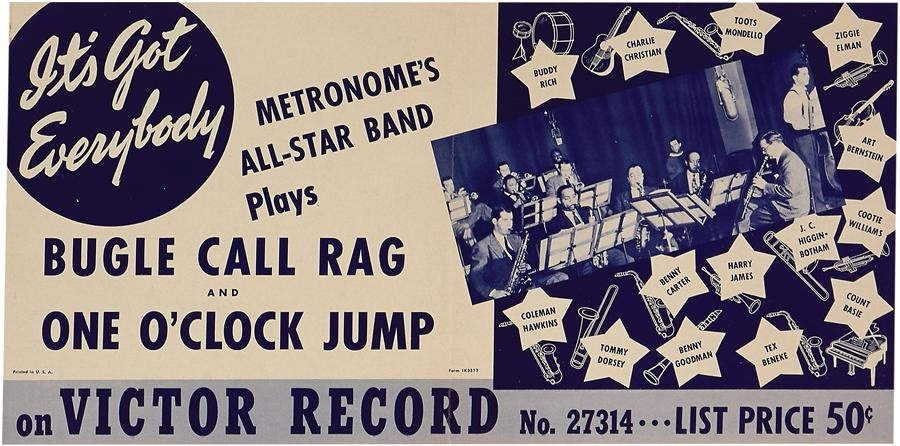Rock 'N' Roll - 1941 Metronome's All-Star Band Advertising Poster