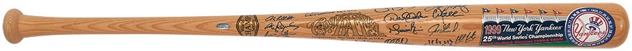 - 1999 New York Yankees Team Signed Bat