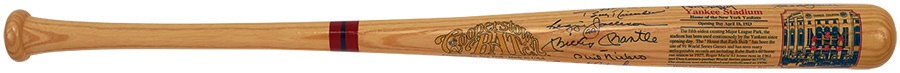 - Yankee Greats Signed Bat with Mickey Mantle