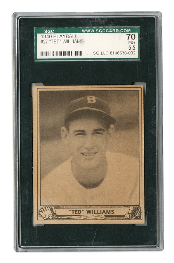 - 1940 Playball Ted Williams SGC 70 EX+ 5.5