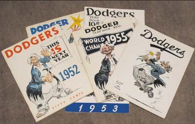 Fifty Years of Brooklyn & LA Dodger Yearbooks
