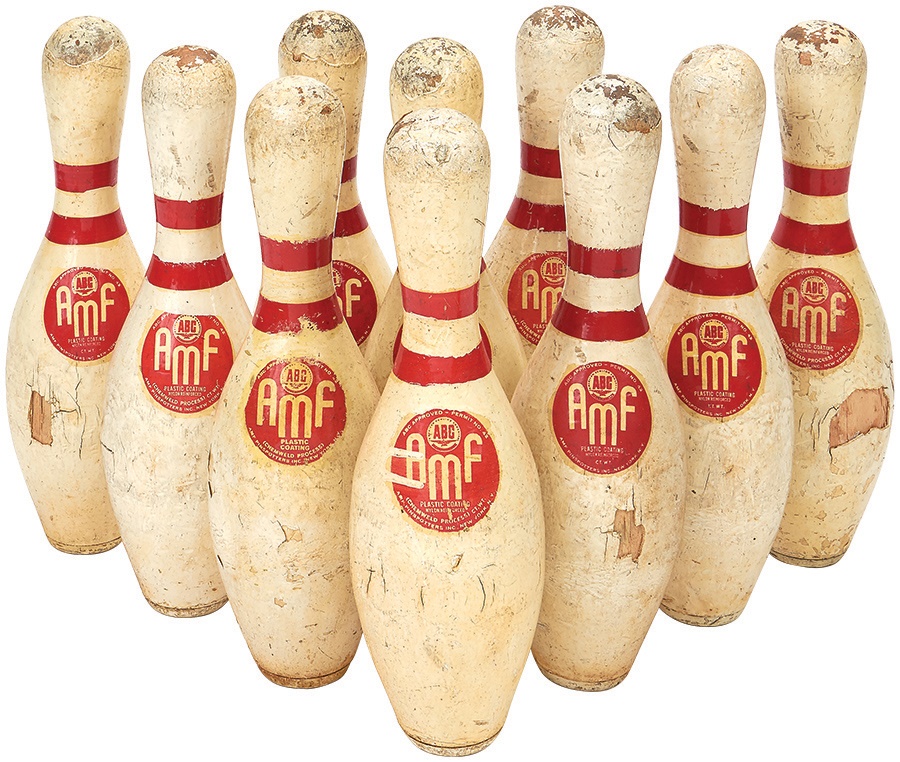 - 1960s Bowling Pins From Nellie Fox Bowl (10)
