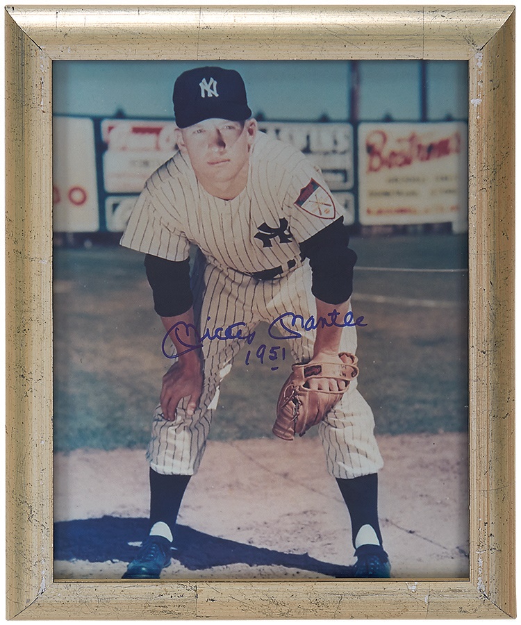 Mantle and Maris - Mickey Mantle Signed and Inscribed 11x14 Photos