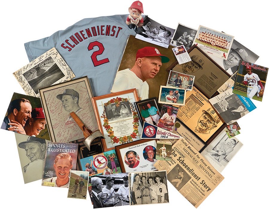 St. Louis Cardinals Red Schoendienst Autographed & Inscribed Photo -  Cardinals Retired Numbers Collection