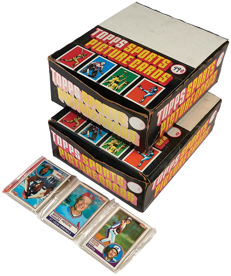 - 1981 and 1983 Topps Rack Pack Unopened Boxes (2)