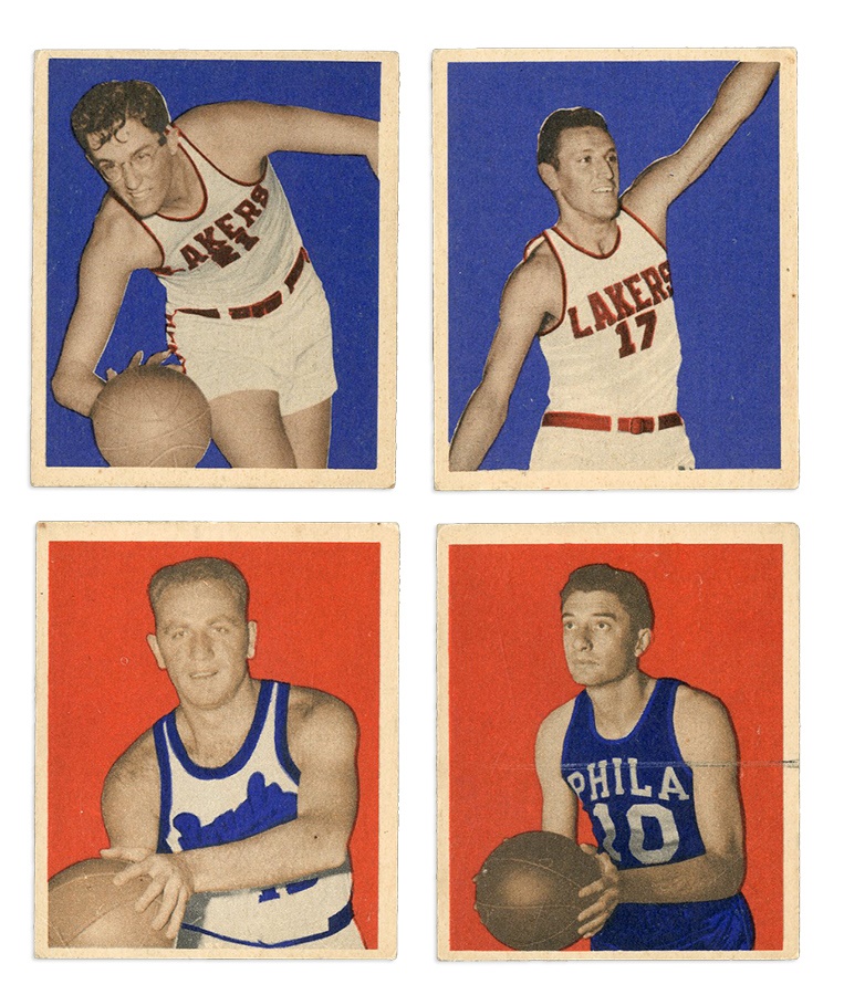 - 1948 Bowman Basketball Partial Set Including George Mikan