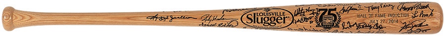 The Bob Gibson Collection - Bob Gibson's 2014 Hall of Fame Induction Signed Bat
