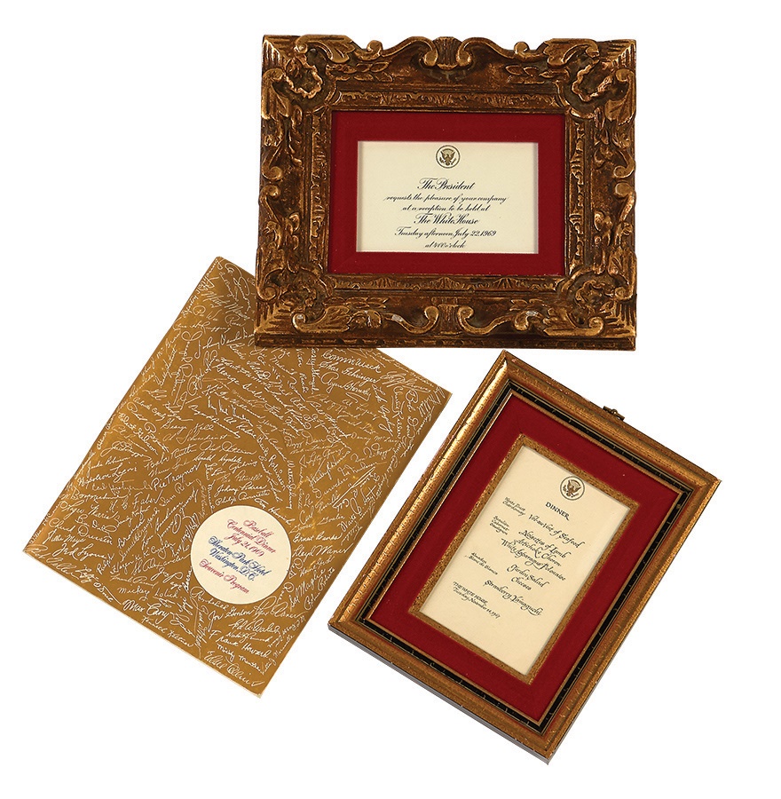 The Bob Gibson Collection - Bob Gibson White House Invitation, Menu and 100th Anniversary Program