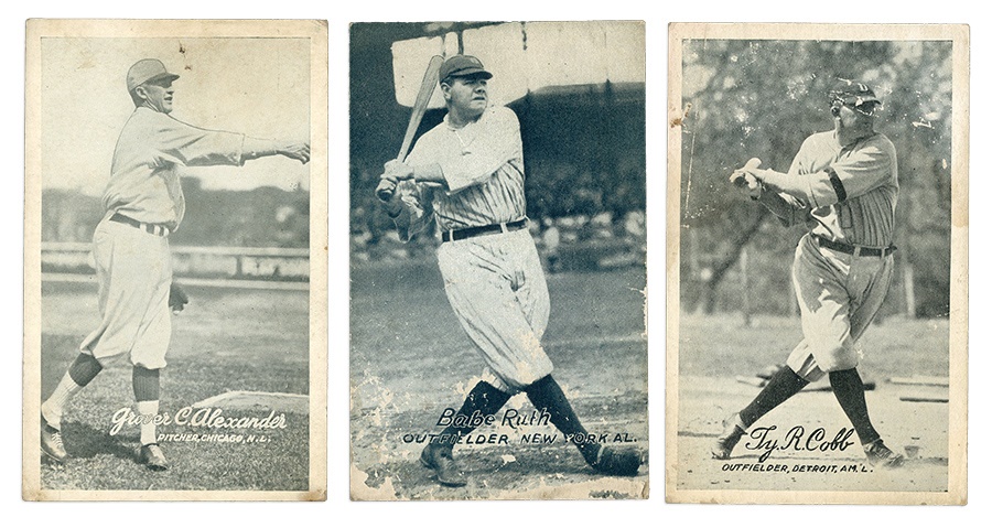- 1921-1926 Exhibits Babe Ruth, Ty Cobb and Grover Cleveland Alexander (3)