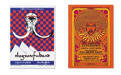 Posters and Handbills - Rock Concert Psychedelic Postcard Collection (800)