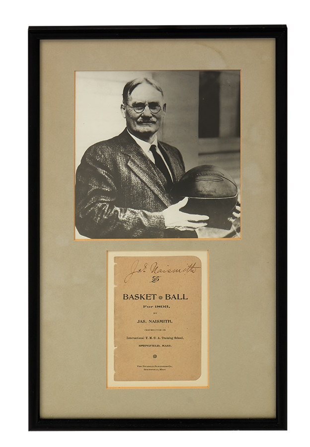 - James Naismith Signed 1893 Basketball Handbook